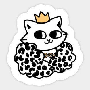 King cat Sticker